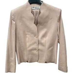 Vintage Lilli Ann Suede Leather Jacket - Size 12 - Western Luxe Blazer NWT